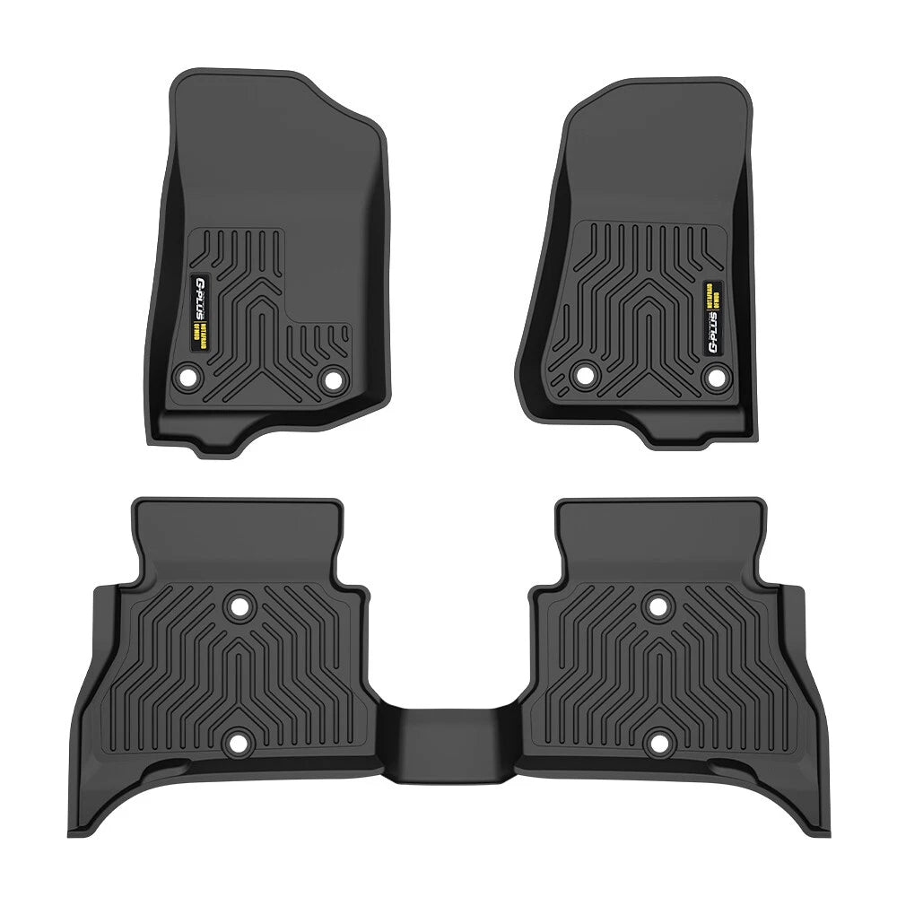 Set of 4 All Weather TPE Floor Mats for Jeep Wrangler 4XE