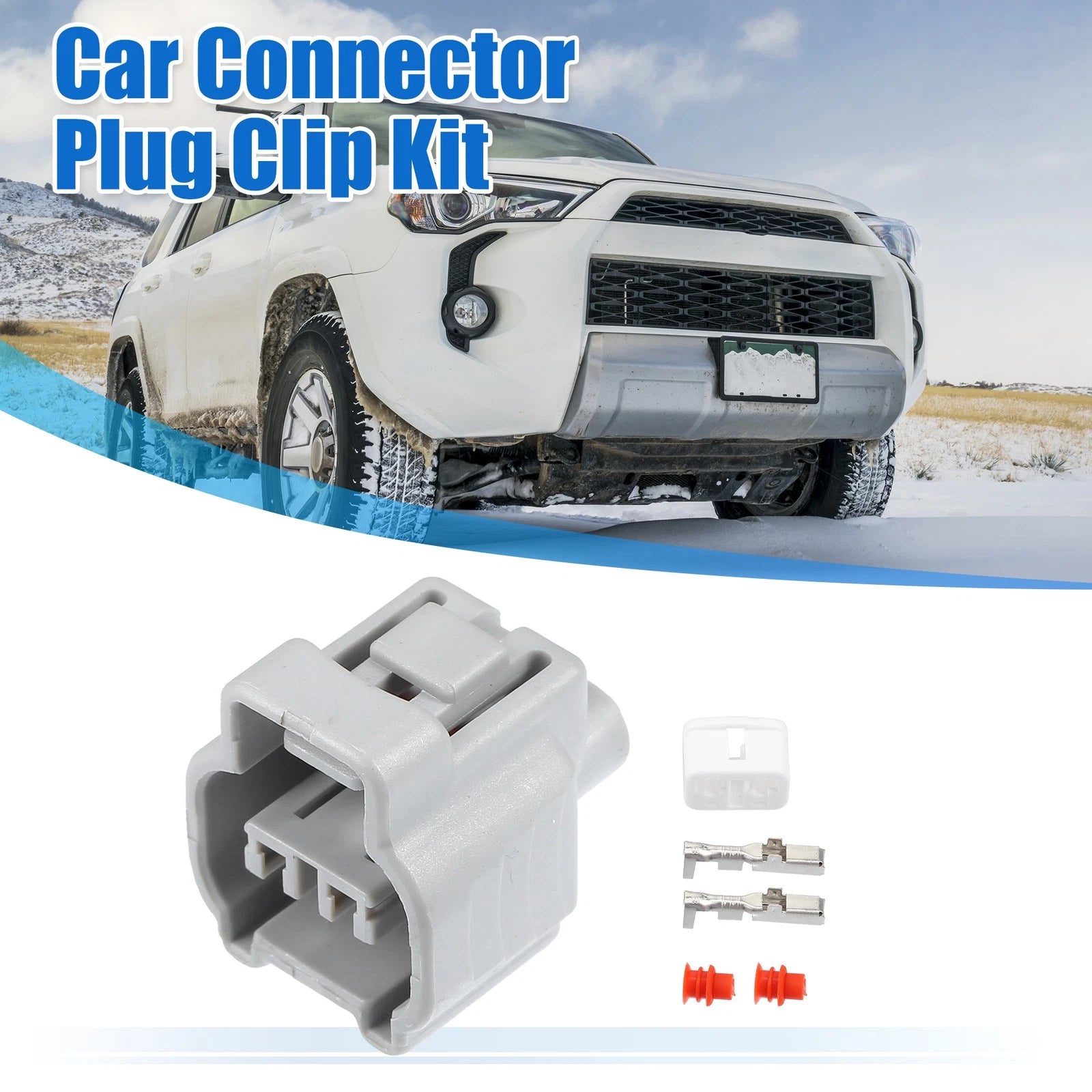 Set of 2 Reverse Light Switch Connector Adapters for Toyota (No.9098011051)