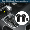 Gear Shift Knob Decorator Cover for Ford Mustang (2015–2023) Black