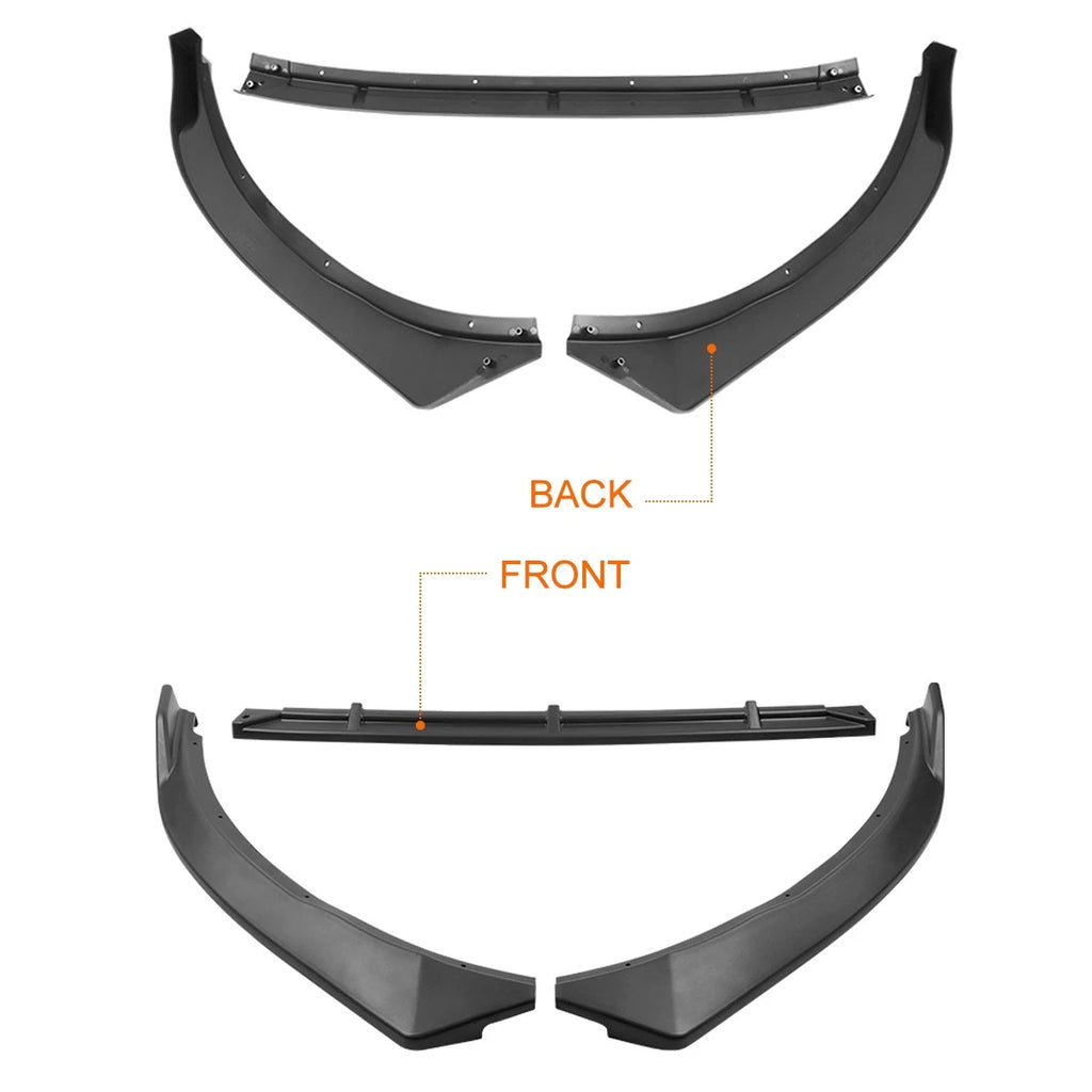 STP-Style Matte Black Front Bumper Body Kit Lower Spoiler Lip for Optima (2011–2013)