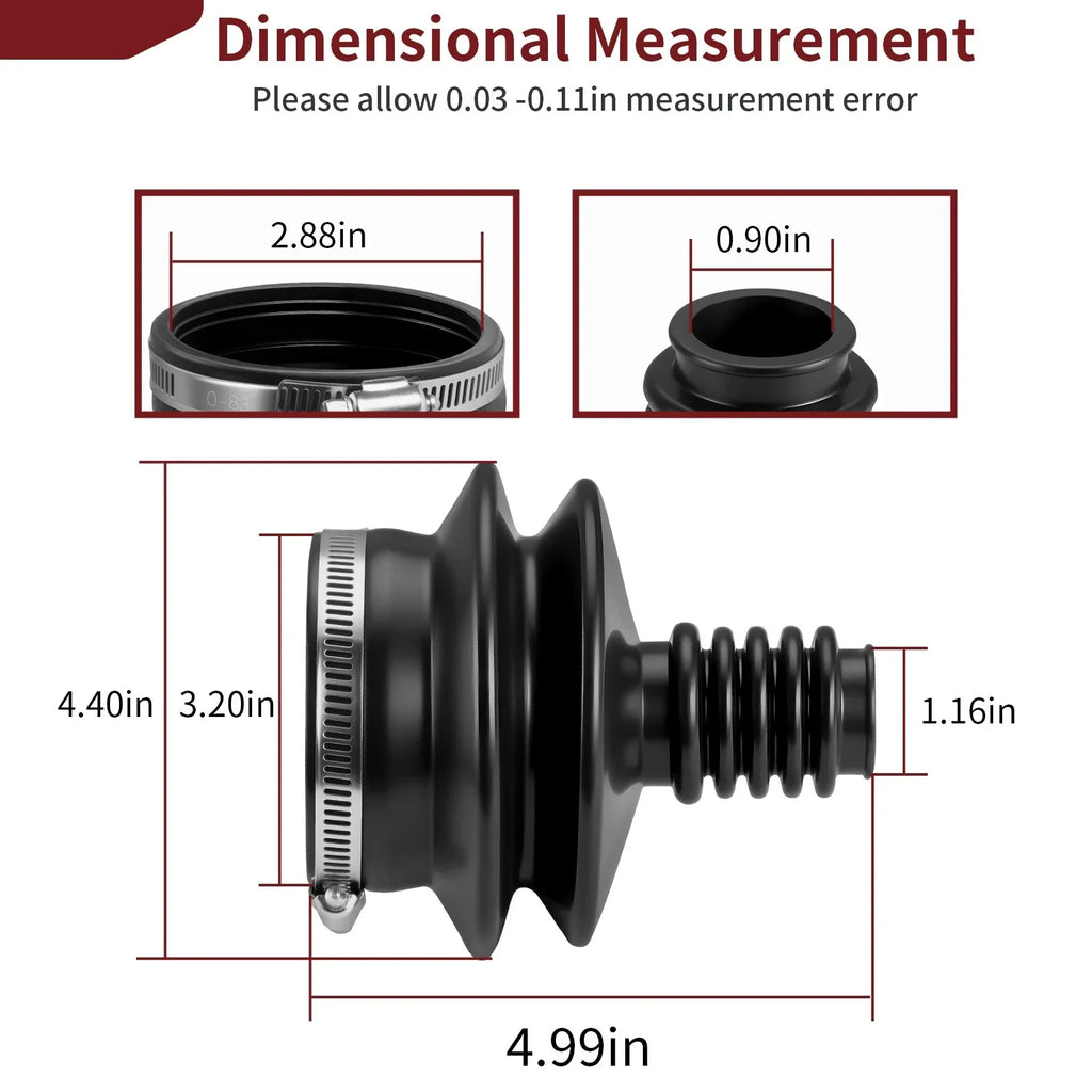 Drive Shaft Universal Boot for Suzuki QuadRunner 250 LT4WD (1987-1998)