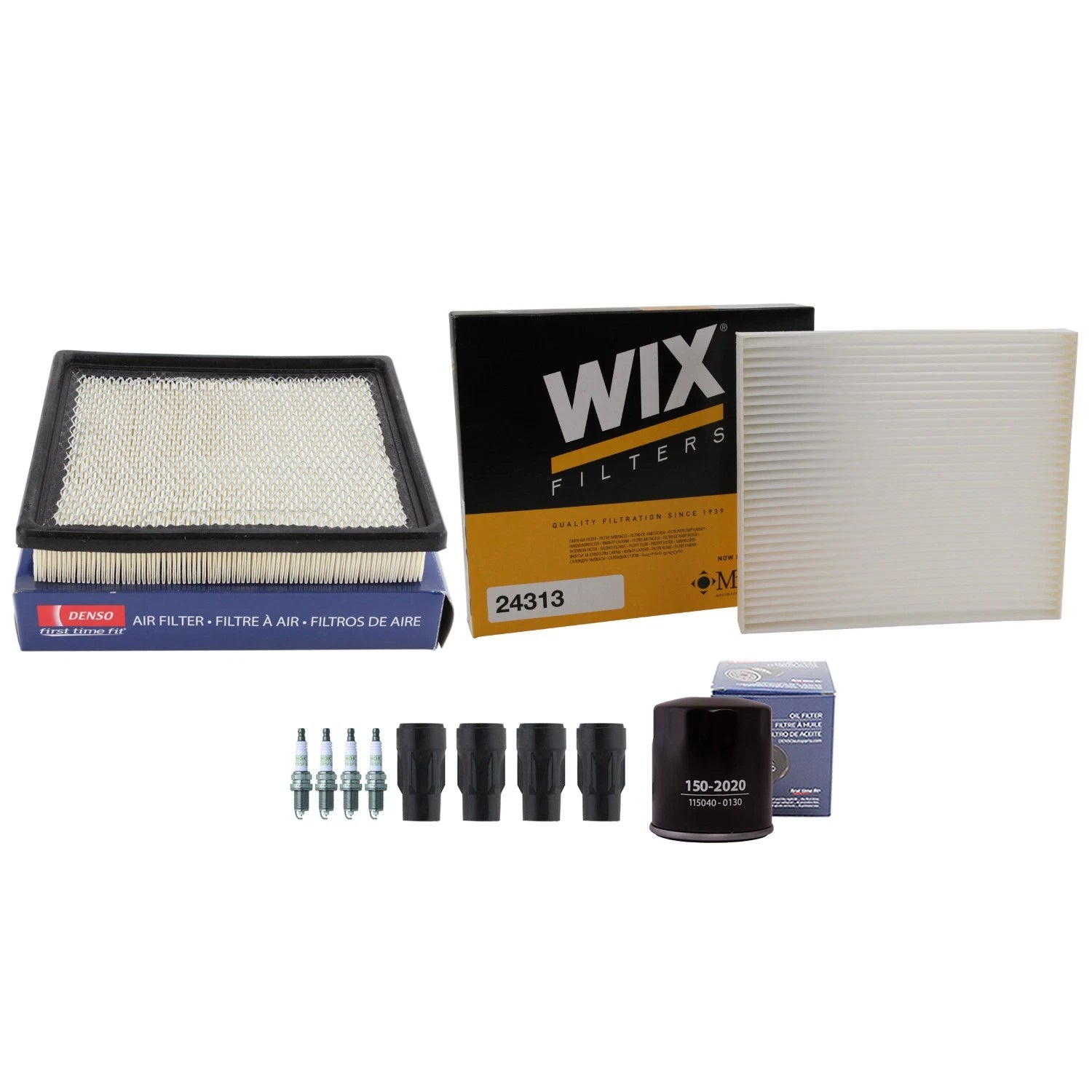 Tune Up Kit with 4 Spark Plugs & Boots for Dodge Avenger Sebring (2007–2010)