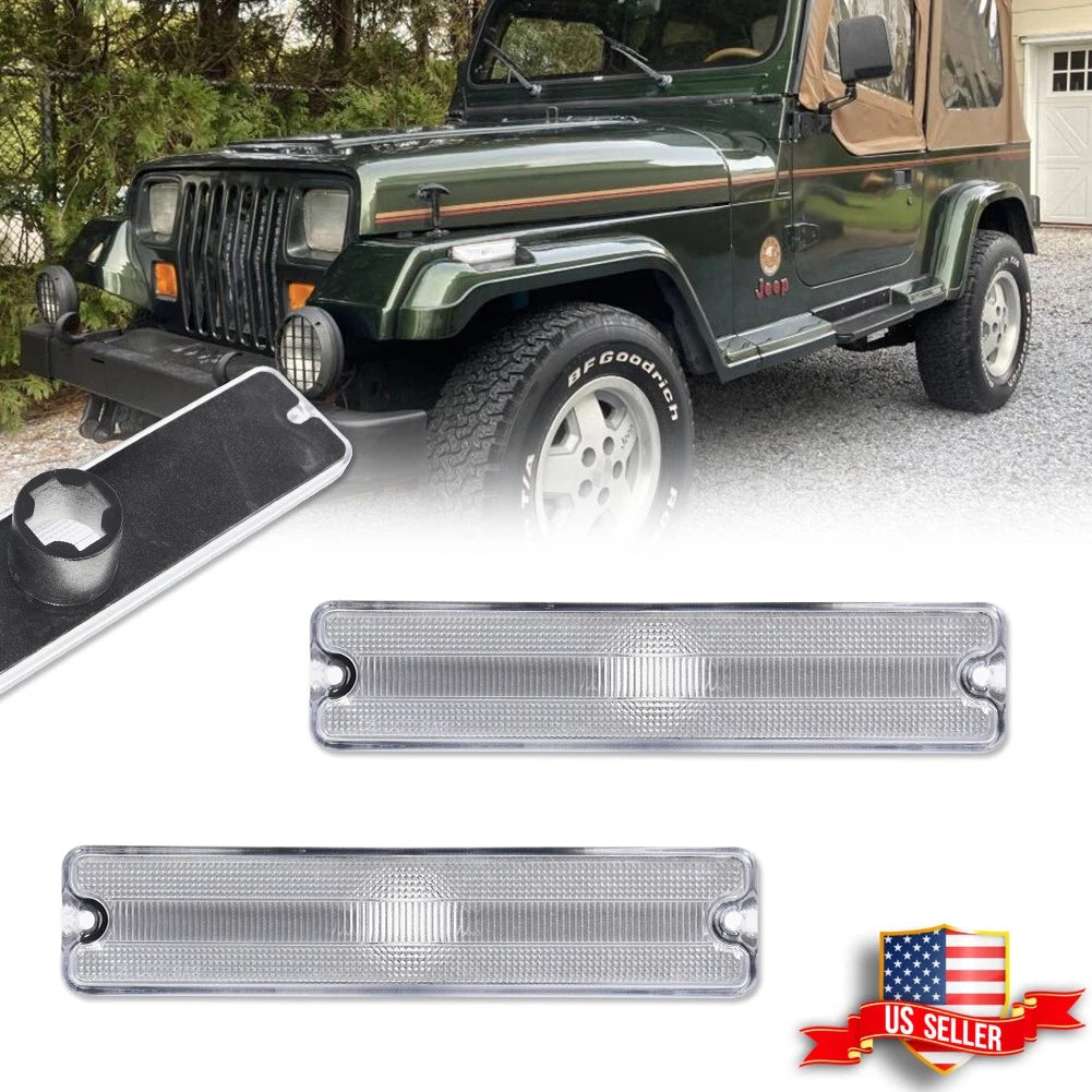 Front Fender Side Marker Lights for Jeep Wrangler YJ (1987–1995)