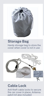 Heavy Duty Waterproof Car Storage Cover for Hyundai Tucson (2005–2009)