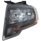 Halogen Headlight for Ford Expedition (2015–2017) w/ Bulb Reflector Black Left