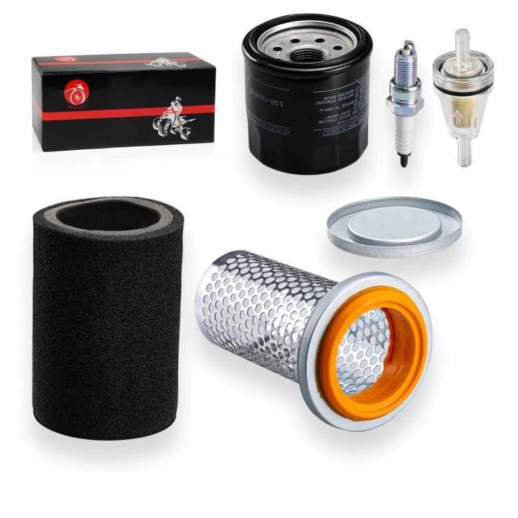 Air Filter Foam & Guide Cage Cap & Oil Filter for Yamaha Grizzly 350-450 (2007-2014)