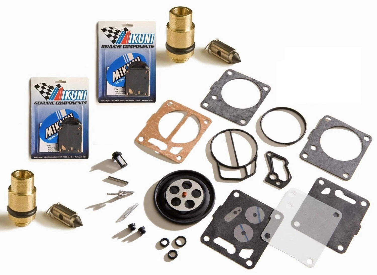 Mikuni Dual Carb Rebuild Kit & Needle Seat for Yamaha XL XLT 800 (2000–2004)