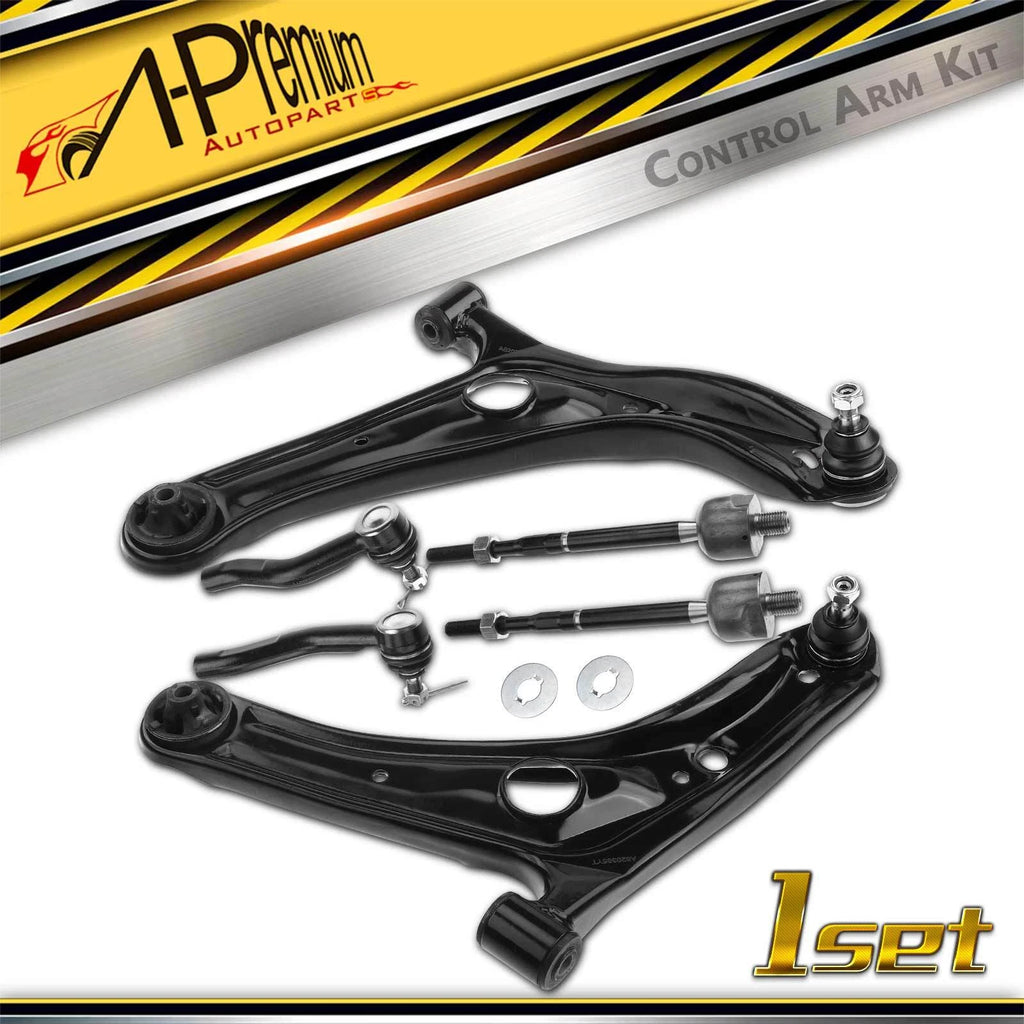 Front Lower Control Arm and Tie Rod for Toyota Echo (2004–2005)