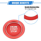 Start Stop Button Cover Ring Kit for Toyota Avalon (2019–2022) Red