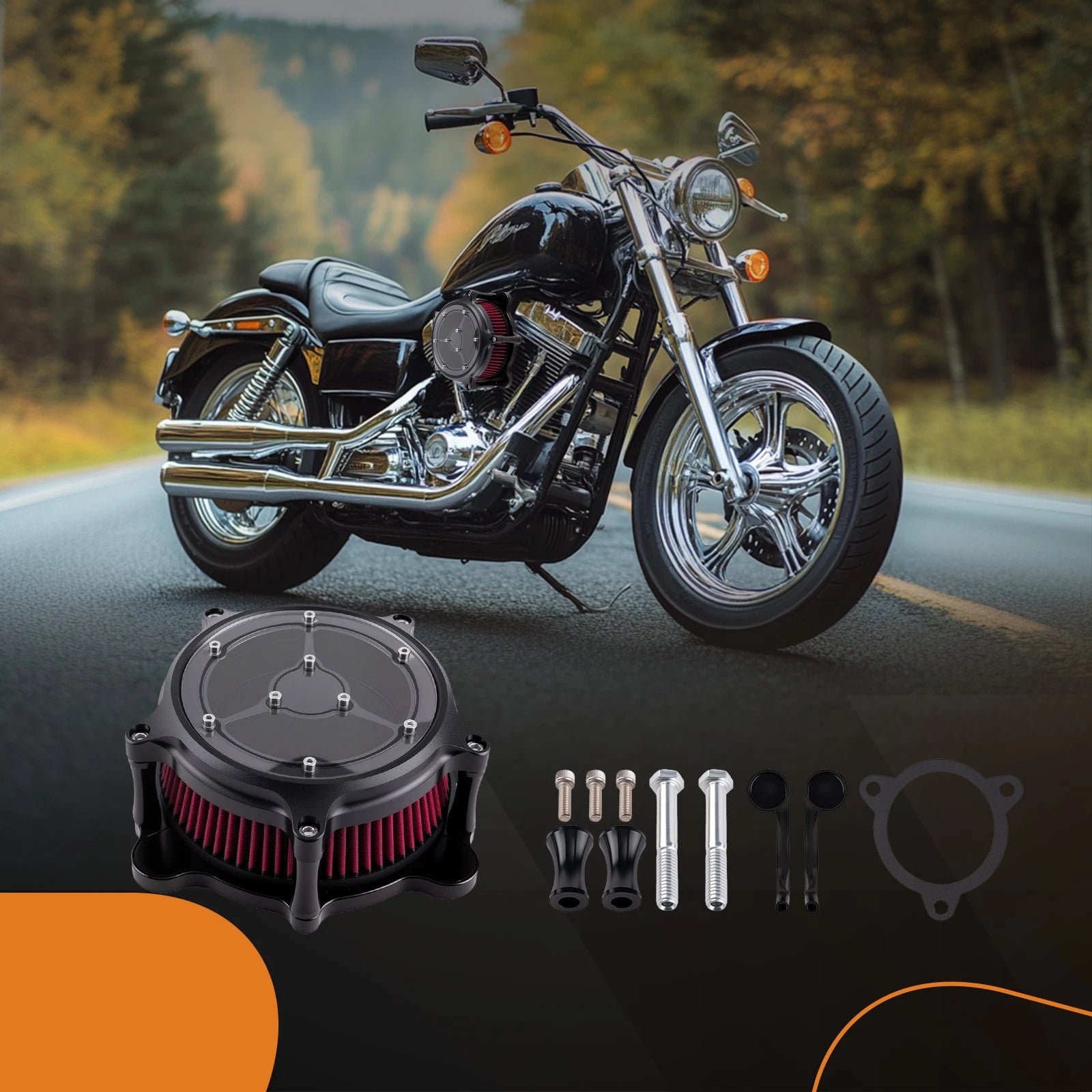 Performance Air Cleaner Kit for Harley Touring Street Glide (2008–2016)