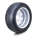 Set of 2 Golf Cart Tire Assembly 215/50-12 on 4x4" ET-25.4 Silver Wheel 14008
