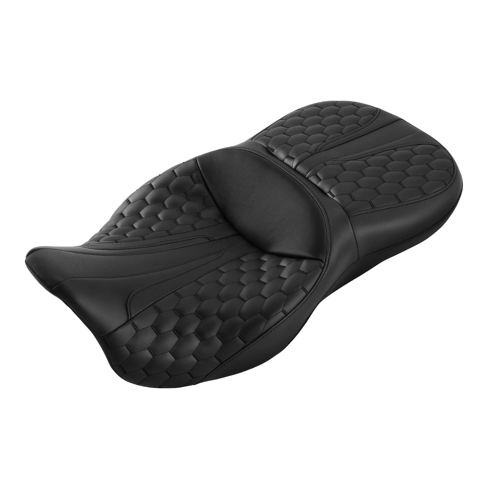 Rider Driver Passenger Seat for Harley Touring Street Road Glide (2009–2023) Black