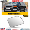 Right Side Heated Mirror Glass with Backing Plate for Toyota FJ Cruiser (2007–2014)