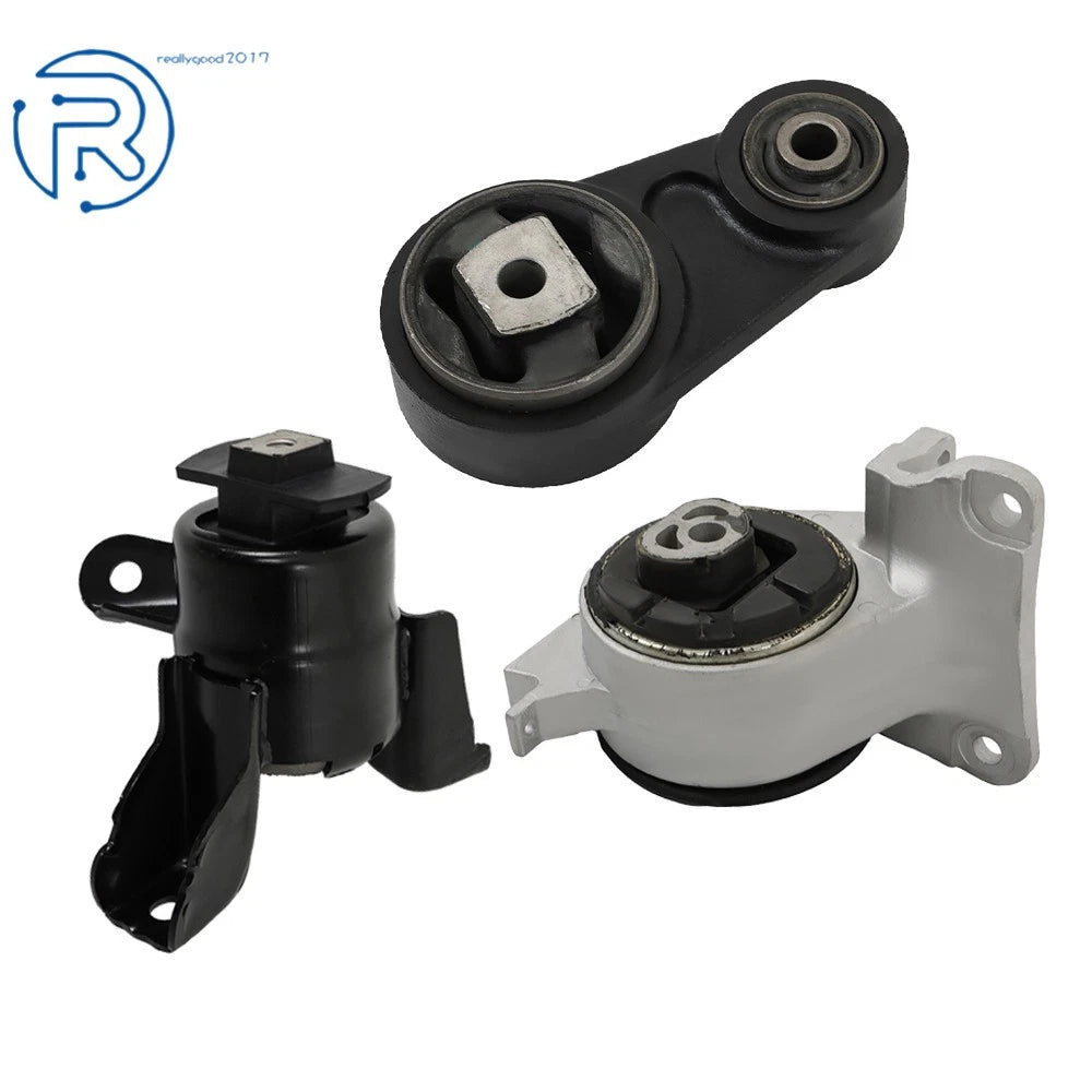 Set of 3 Engine Motor and Transmission Mounts for Ford Fusion 2010–2012