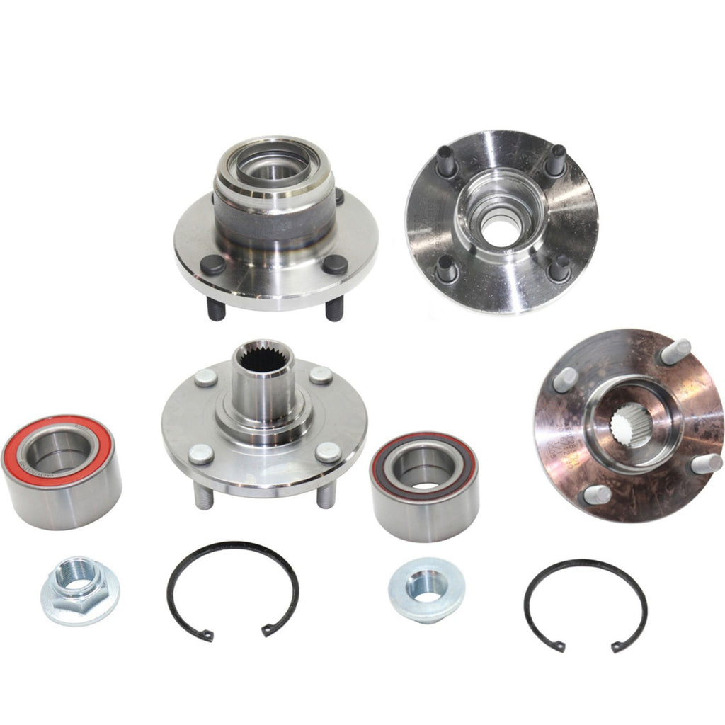 Wheel Hubs for Ford Focus (2000–2007) with Bearing, Rear Disc Brake