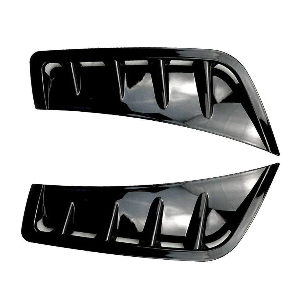 Front Wheel Air Vent Hood Fender Cover Trim for Benz GLC-Class (2020) Gloss Black