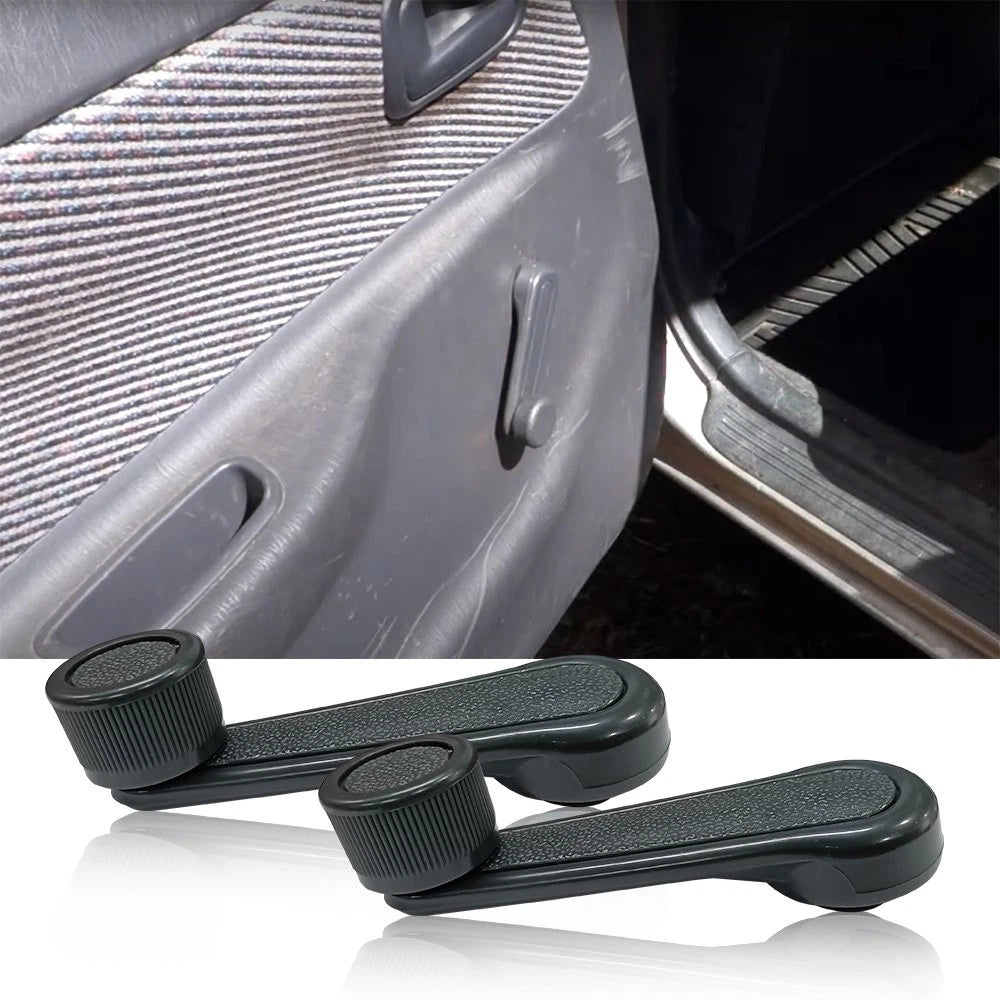 Pair Interior Window Crank Handle Gray for Toyota Corolla Tacoma T100 4Runner (1990–2002)