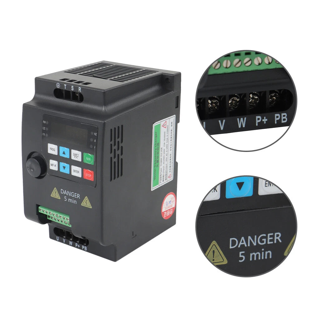 2.2KW Variable Frequency Drive Inverter for 3HP Motors (220V)