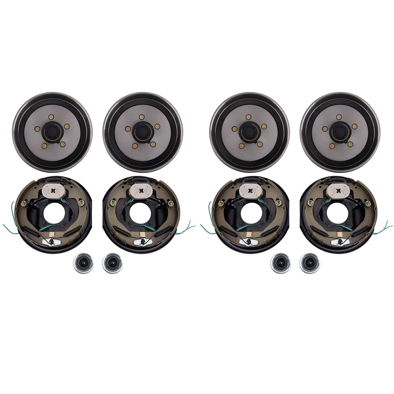 Set of 4 Electric Brake Drum Bearing Kits for 3500 lbs Axles