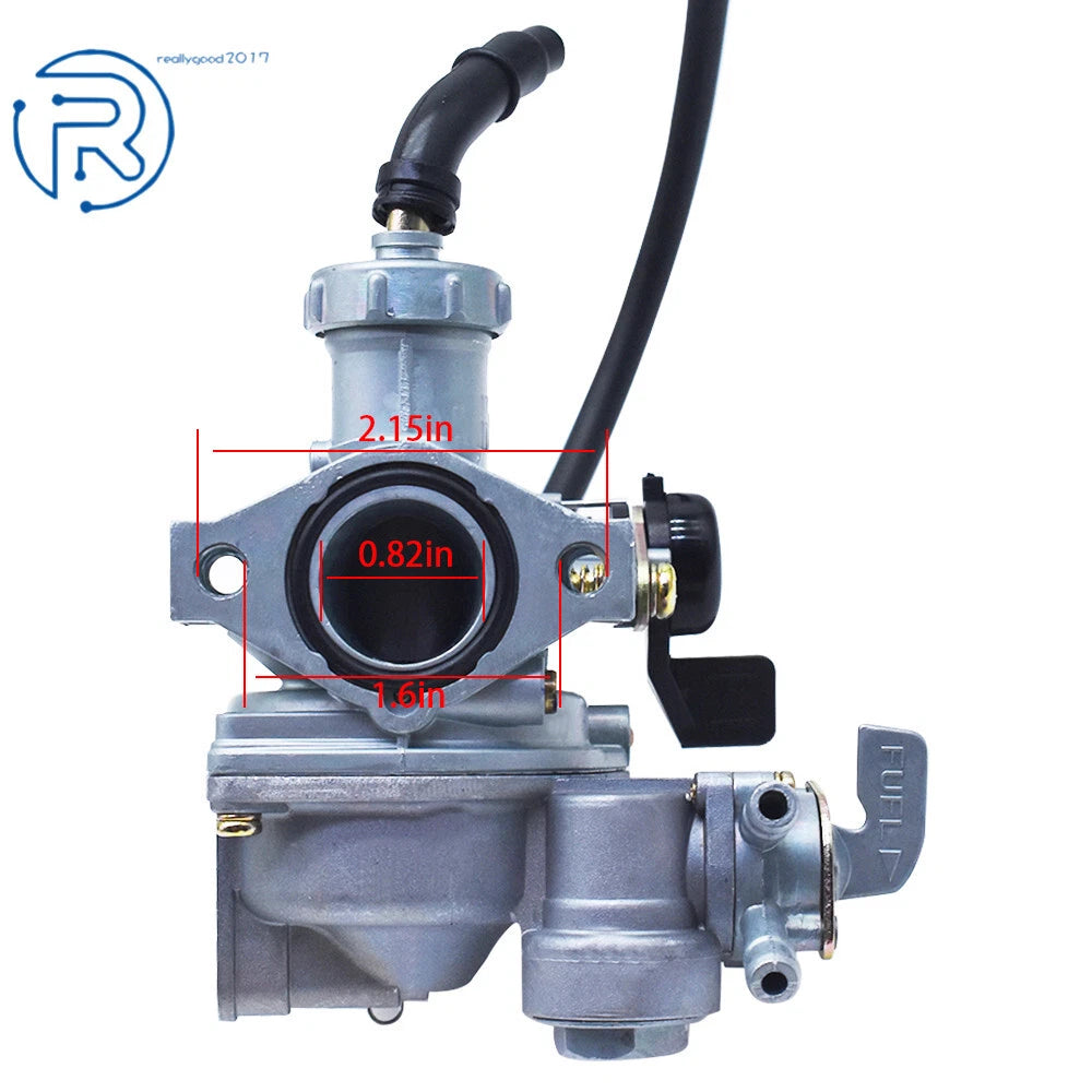 Carburetor with Throttle Cable & Air Filter for Honda CT90 CT110 (1966–1979)