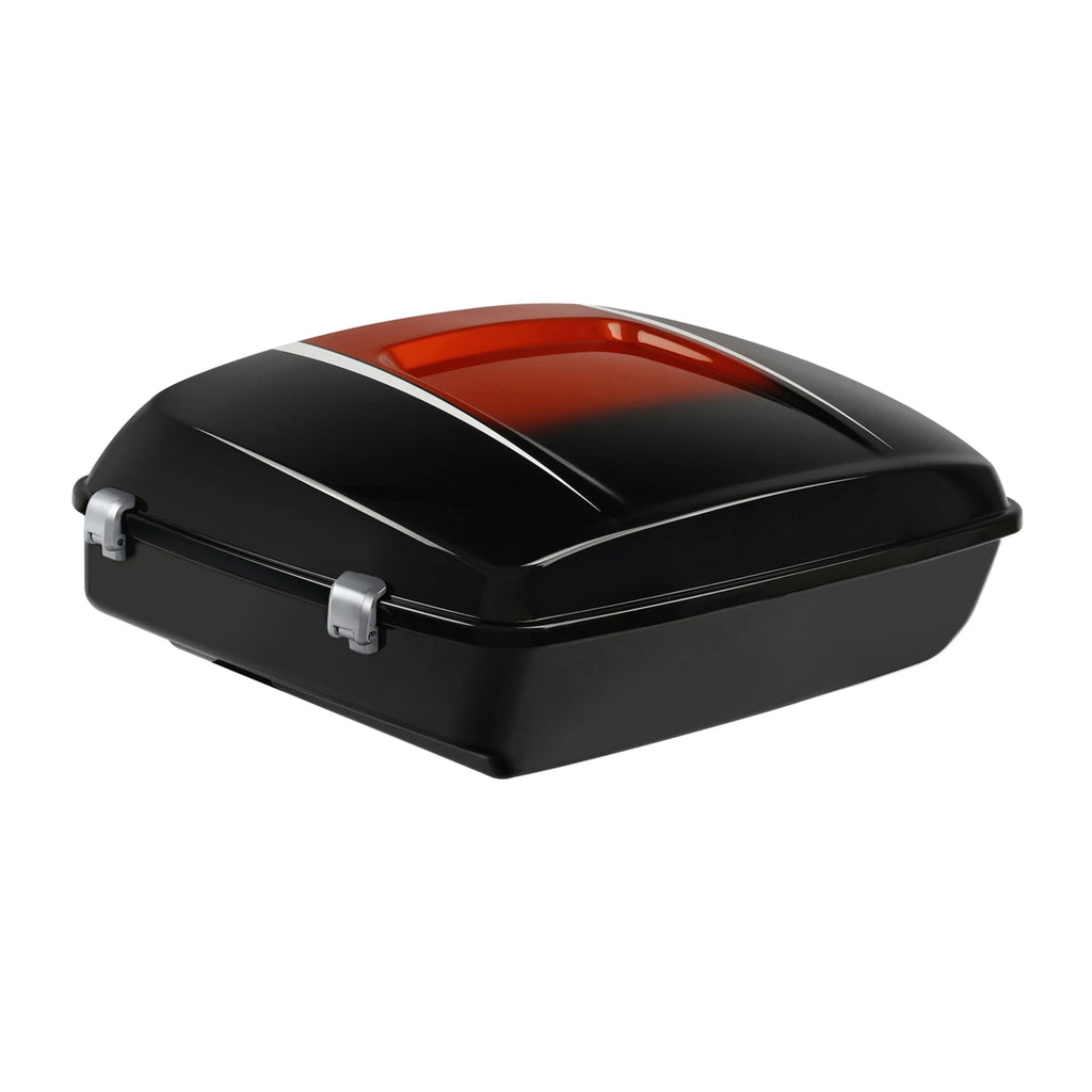Chopped Trunk for Harley Touring (2014–2023) Sunset Orange/Sunset Black Fade