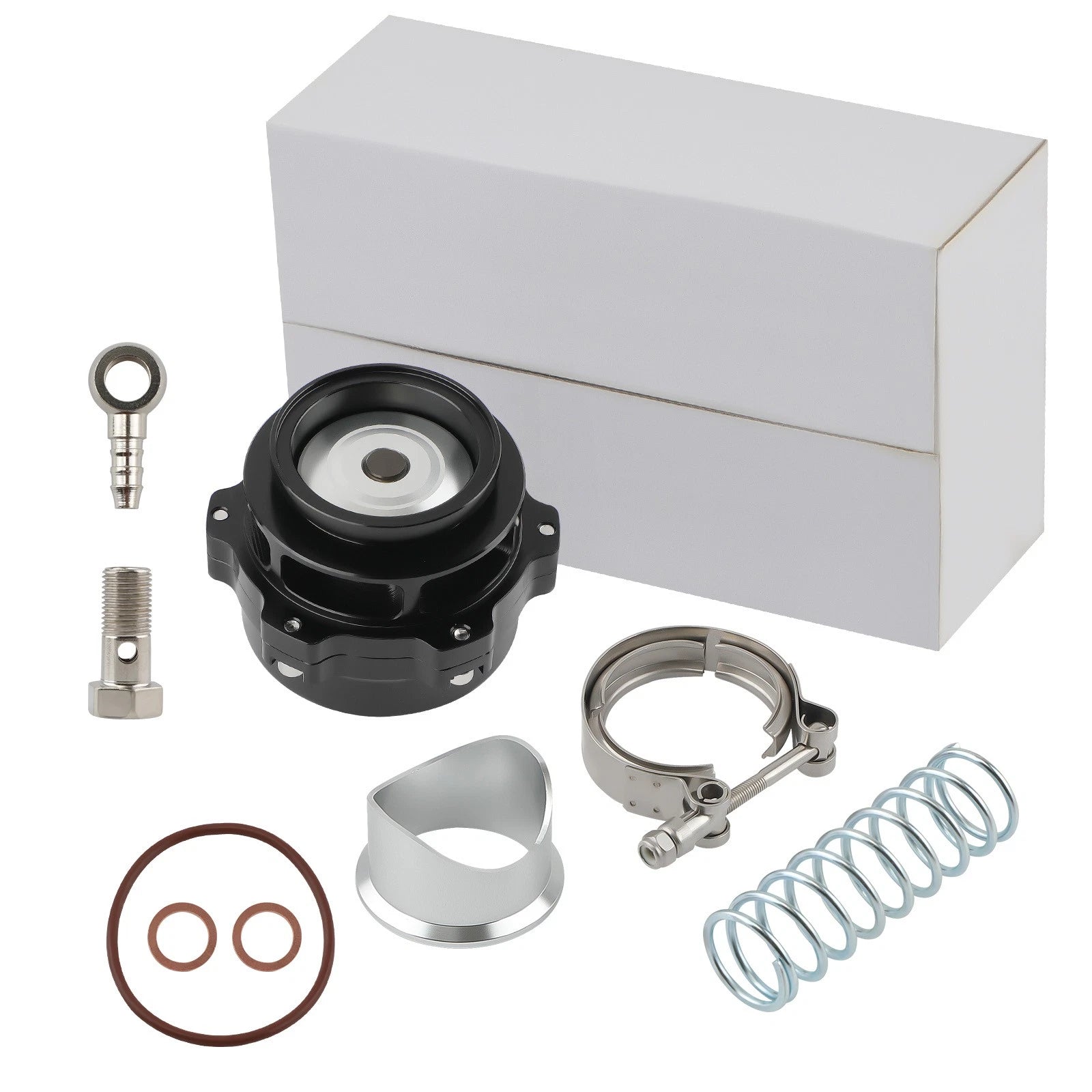 50mm BOV Blow Off Valve Flange V Band Clamp Kit Universal