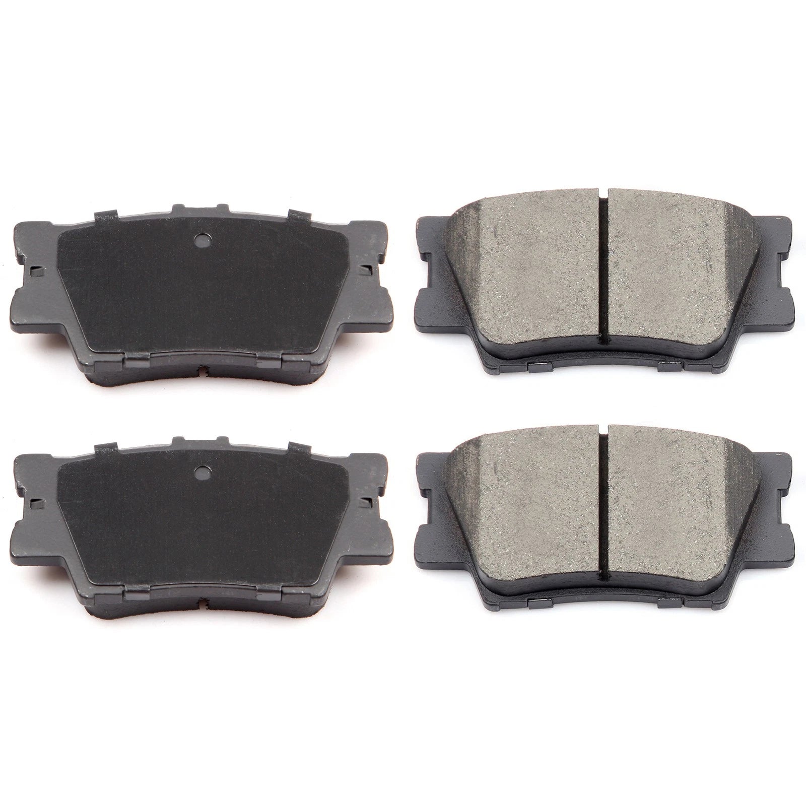 Set of 2 Slotted Rear Brake Rotors with Ceramic Pads for Toyota Avalon