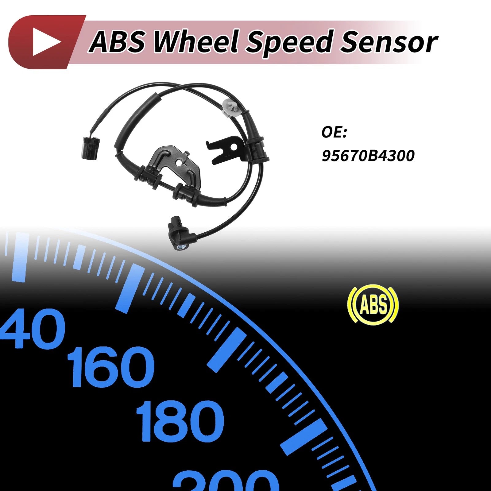 ABS Wheel Speed Sensor No. 95670B4300 for Hyundai I10 (2014–2019)
