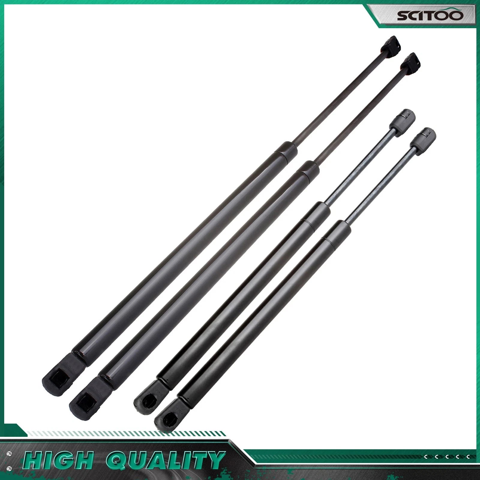 2 Hood & 2 Liftgate Lift Supports Gas Strut for Nissan Murano (2005–2007)