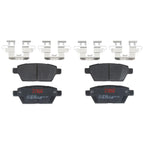 Set of 4 Disc Brake Pads for Ford Fusion (2006–2012)