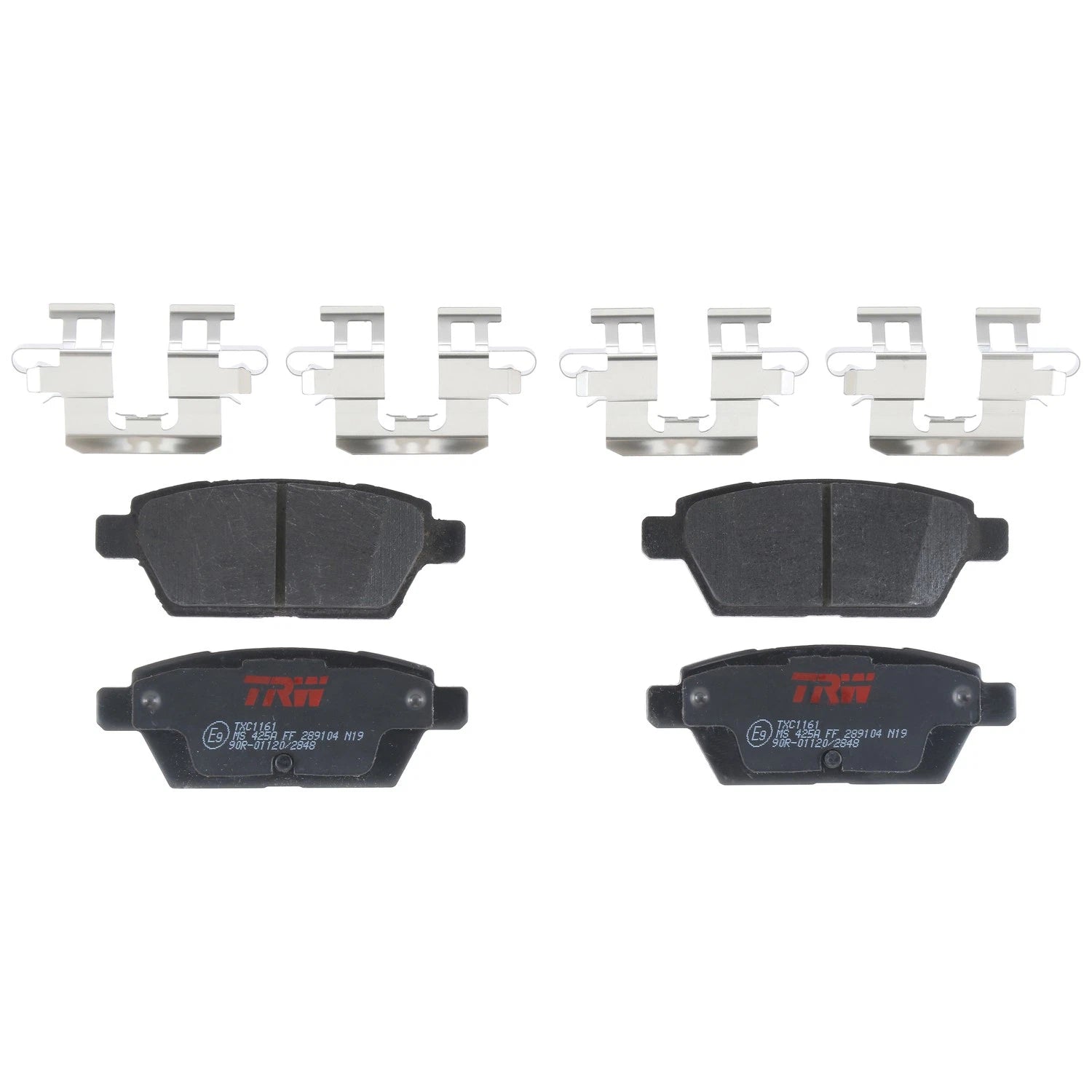 Set of 4 Disc Brake Pads for Ford Fusion (2006–2012)