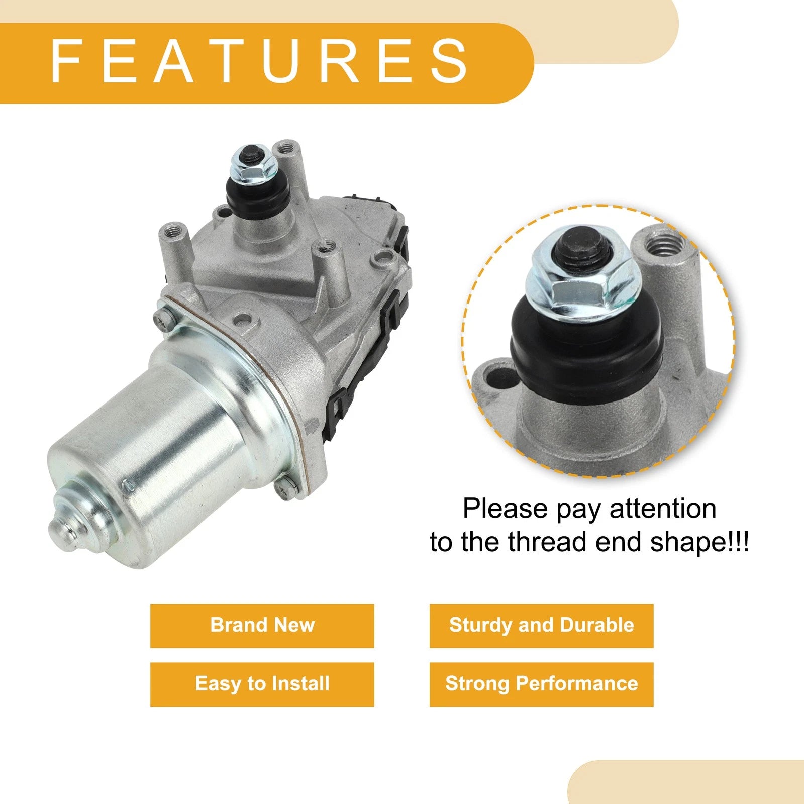Front Windshield Wiper Motor for Lexus NX, Toyota Corolla, RAV4 (2015–2023) No. 8511002350