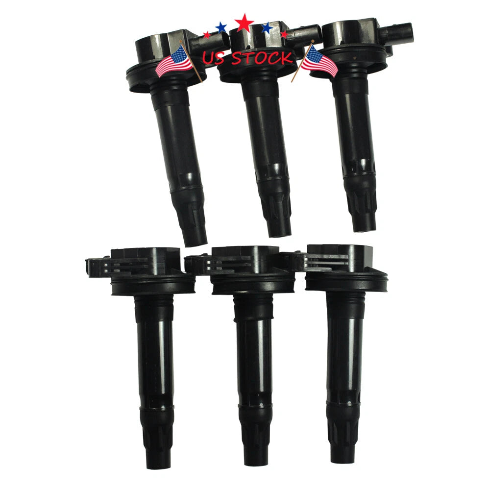 Set of 6 Ignition Coils for Ford 3.5L 3.7L V6 (2009-2019)