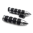 25mm Bullet Rubber Handlebar Grips for Harley Softail Dyna