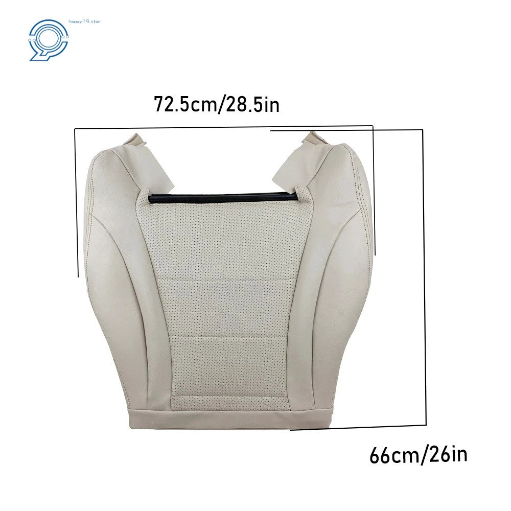Front Left Bottom Seat Cover for Mercedes Benz C300 (2015-2021) Tan Leather