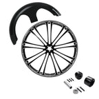 30" Fender & Wheel Rim & Single Disc Hub for Harley Touring Street Glide (2008–2023)