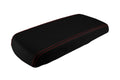 Console Lid Armrest Cover for Dodge Durango (2004–2009) Carbon Fiber Red Stitch