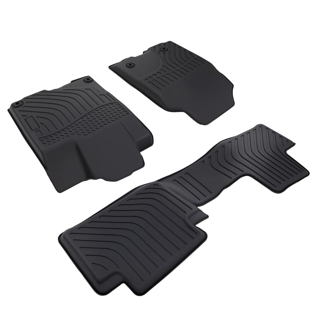 Set of 4 Black Rubber Floor Mats Liner for Acura RDX (2013–2018)