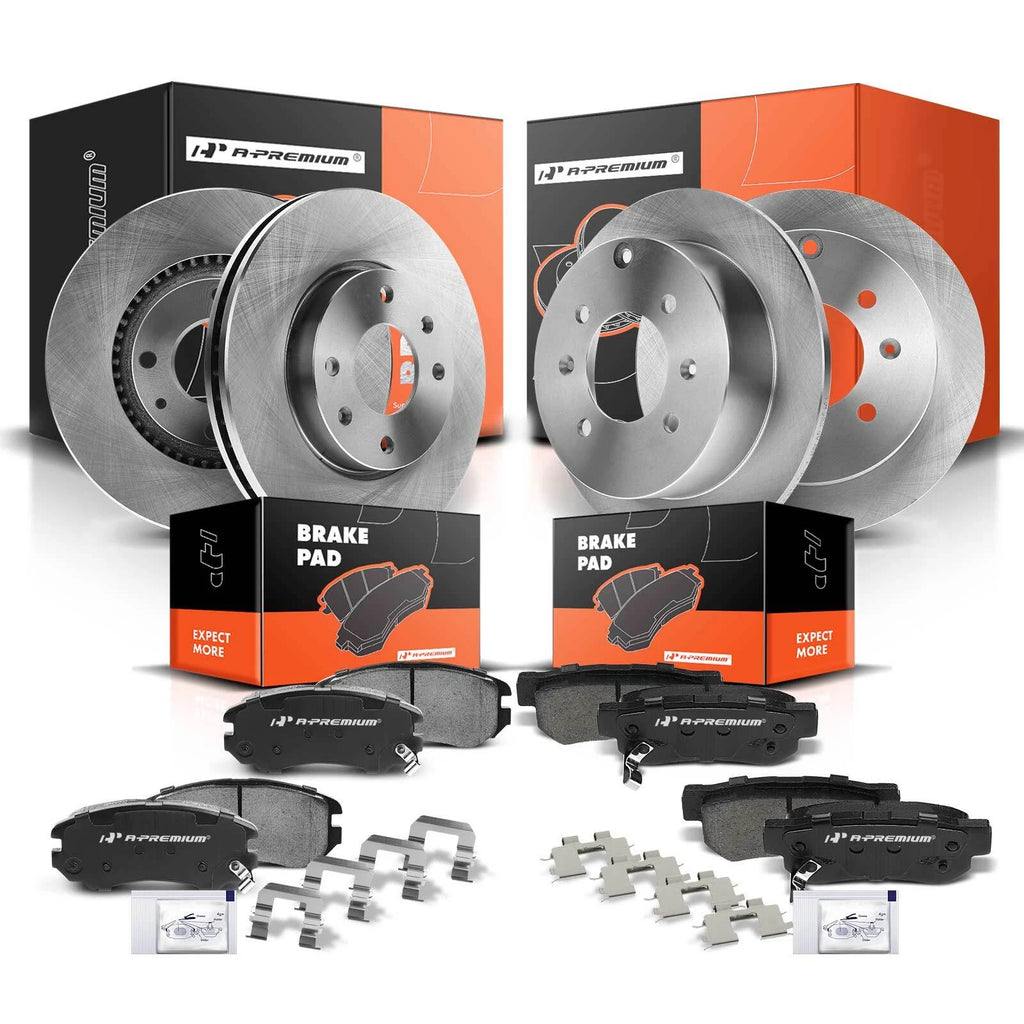 Disc Brake Rotor & Ceramic Pad Set for Hyundai Sonata (2004–2005)