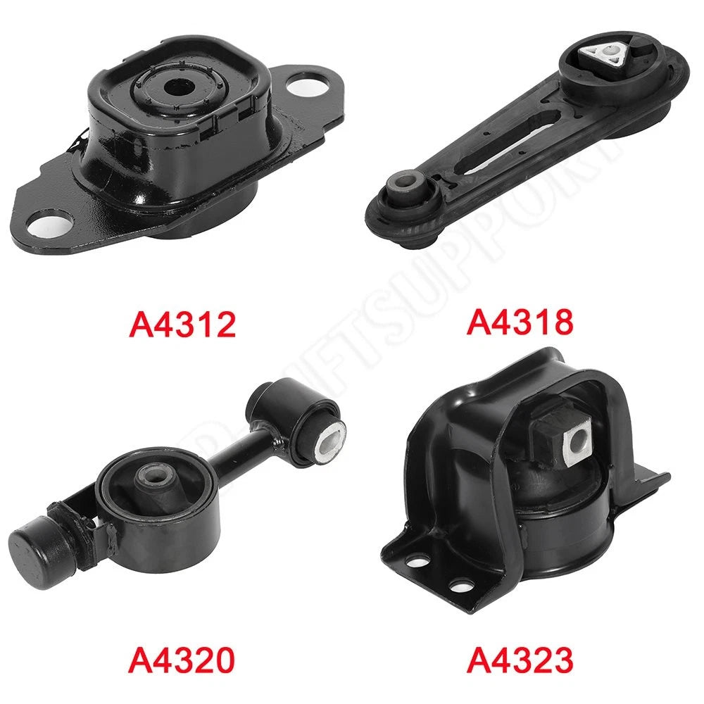 Set of 4 Engine Motor Mounts for Nissan Versa (2007–2012)