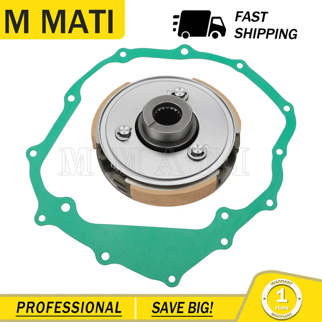 Centrifugal Wet Clutch & Clutch Basket for Recon 250 TRX250TE/TM (1997–2023)