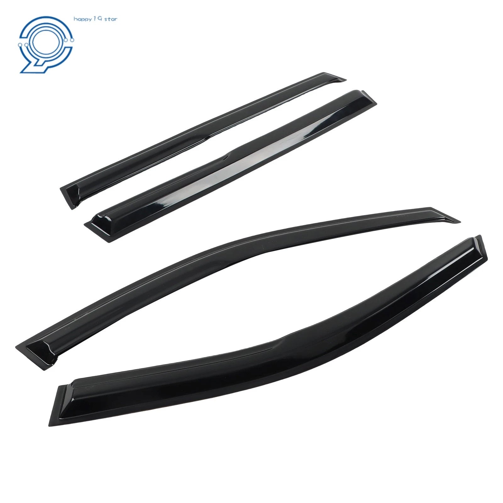 Set of 4 Window Visors Weather Shields for Toyota RAV4 (2019–2022)