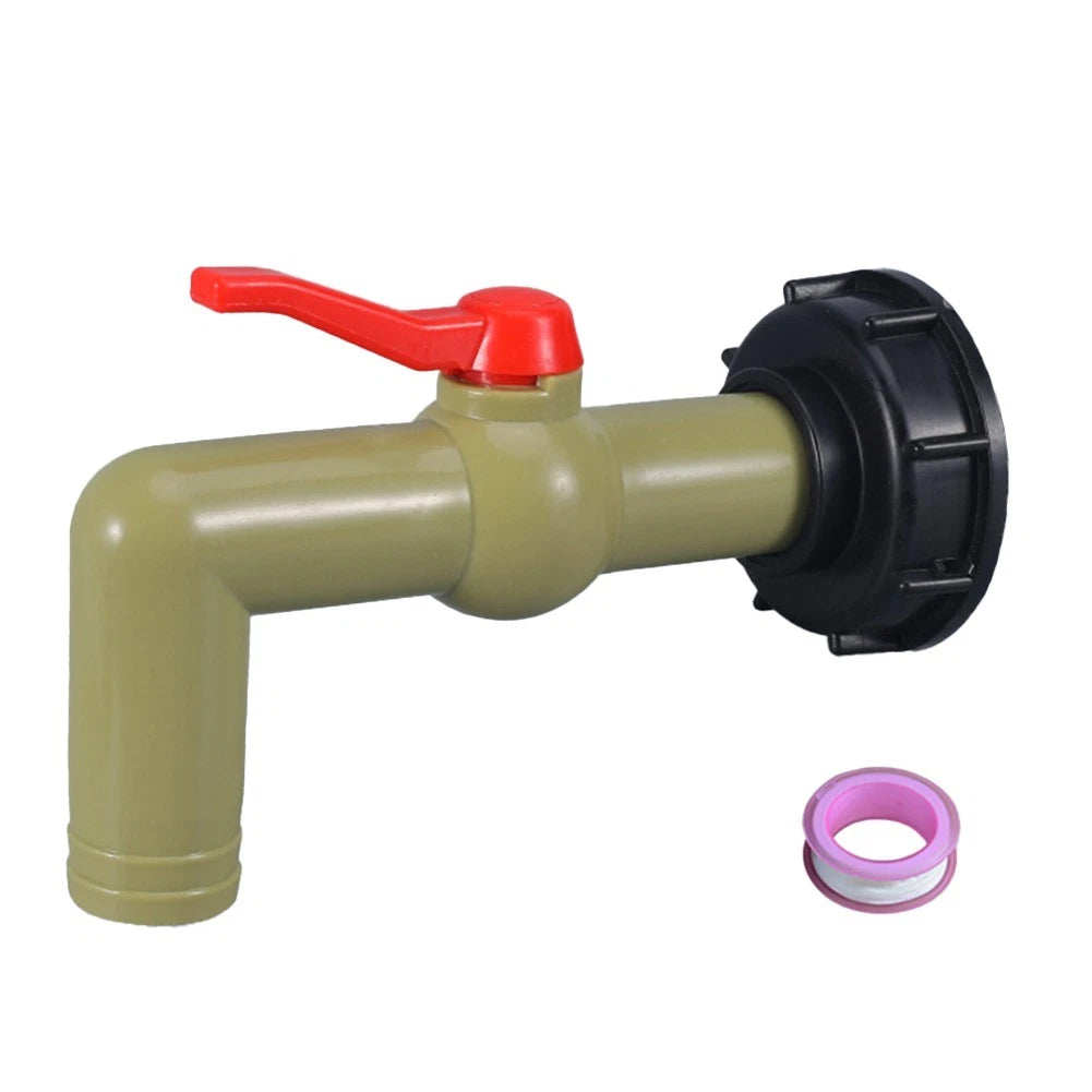 IBC Water Tank Extension Faucet Nozzle with 32mm Angled Outlet