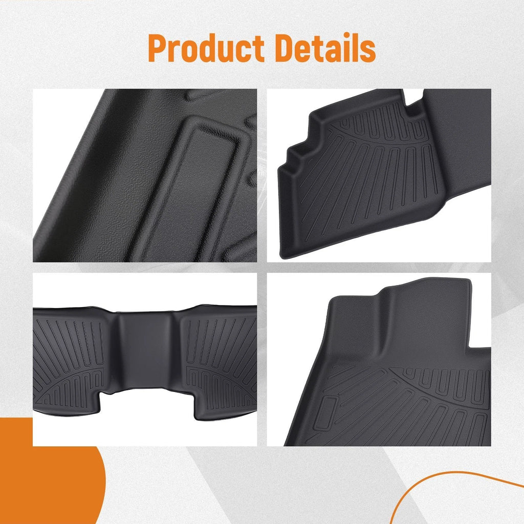 Floor Mats Liners for Hyundai Tucson (2022–2025) TPE Black All-Weather
