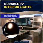 LED Reading Light for RV Interior Lights (Rocker On-Off Switch)