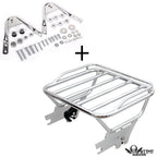 Chrome Detachable Luggage Rack Docking for Harley Touring FLHX FLTR (1997–2008)