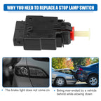 Set of 1 Stop Lamp Switch for BMW 525i (1989–1995) No. 61318360417