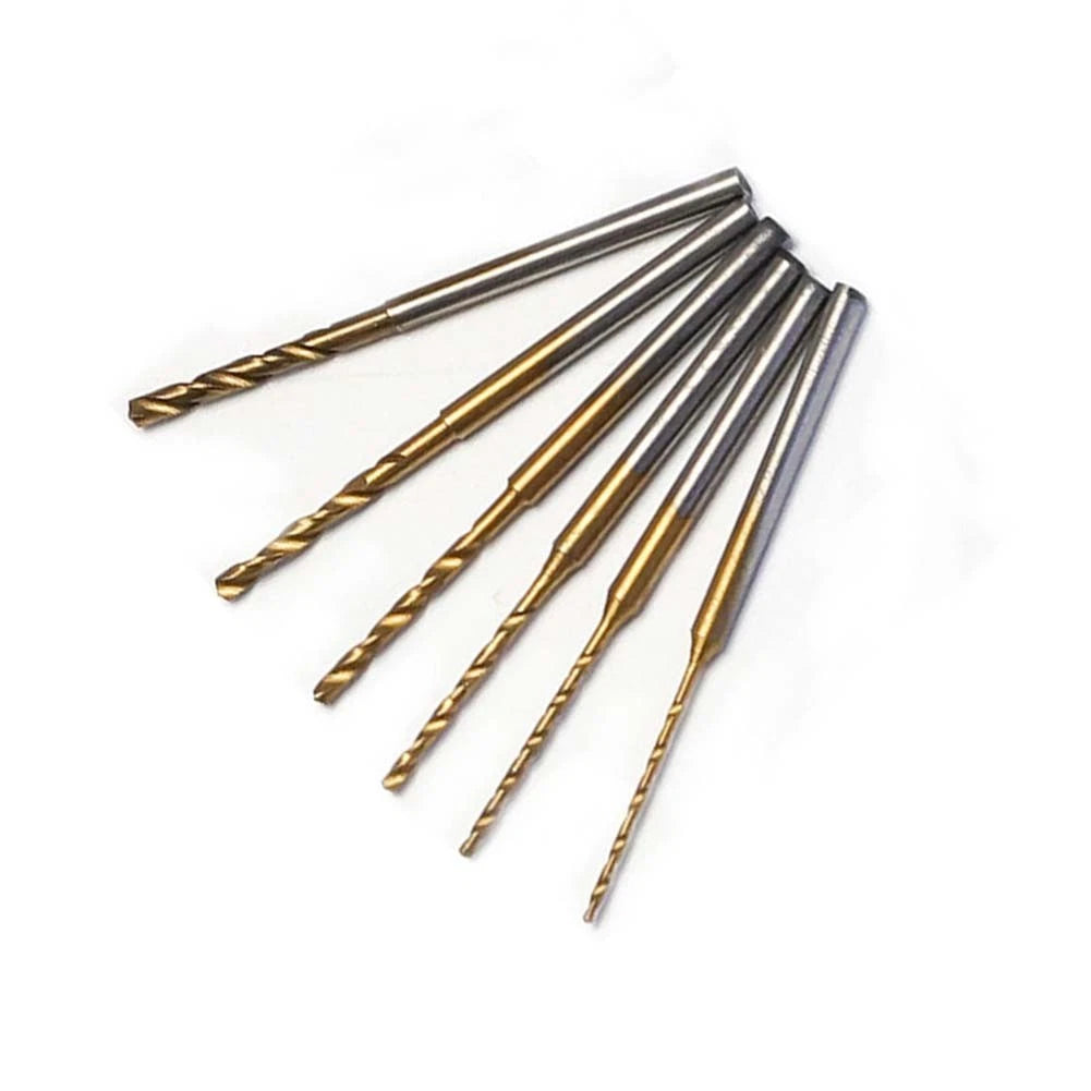 6PCS HSS Drill Bits 0.8-2.0mm with 2.35mm Shank for Wood