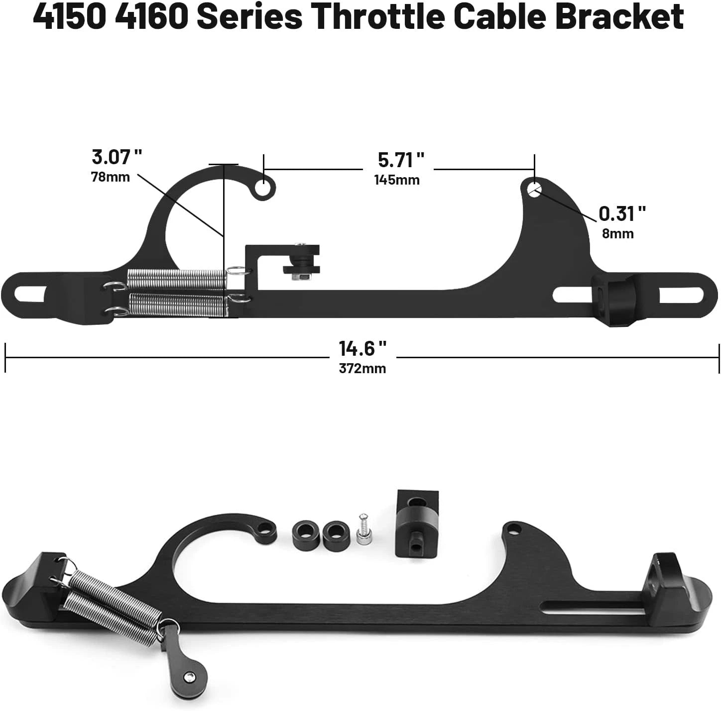 Throttle Cable Carb Bracket for Holley 4150 4160 Series (Carburetor 350)