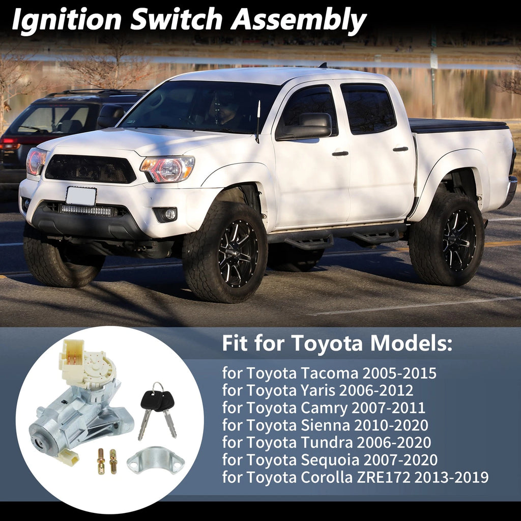 Ignition Lock Cylinder with 2 Keys for Toyota Tacoma (2005–2015) No.450202216